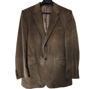 Alan Flusser Brown Corduroy 42L Jacket Blazer